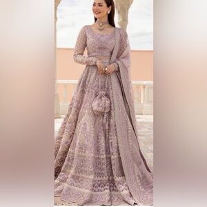 Boutique 9 Lavender Long Sleeve Dress lengha choli bust 44